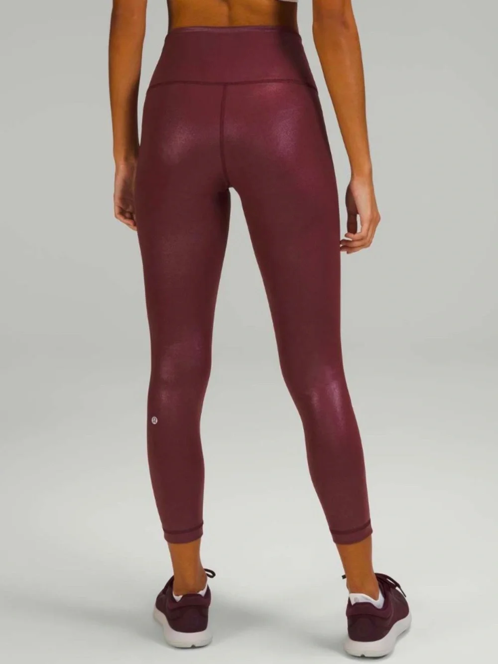Lululemon Wunder Train High-Rise Tight in Radiate Foil Print Red Merlot size 12